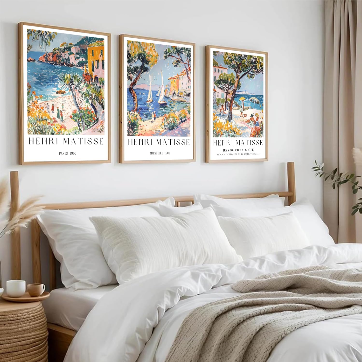 3 Pieces/Set of Vintage Beach  - Vintage Collectible Posters reseña y precio