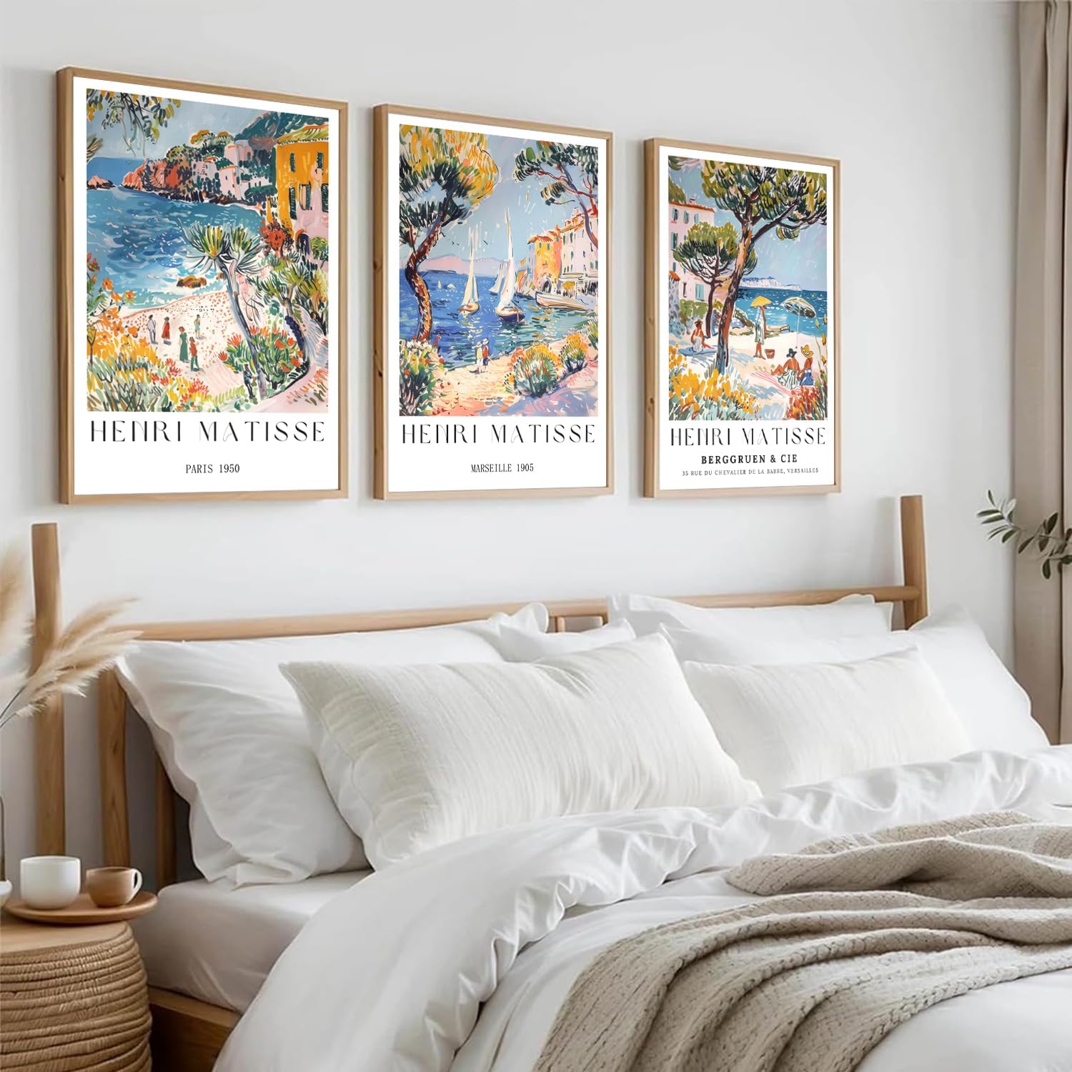 3 Pieces/Set of Vintage Beach  - Vintage Collectible Posters reseña y precio