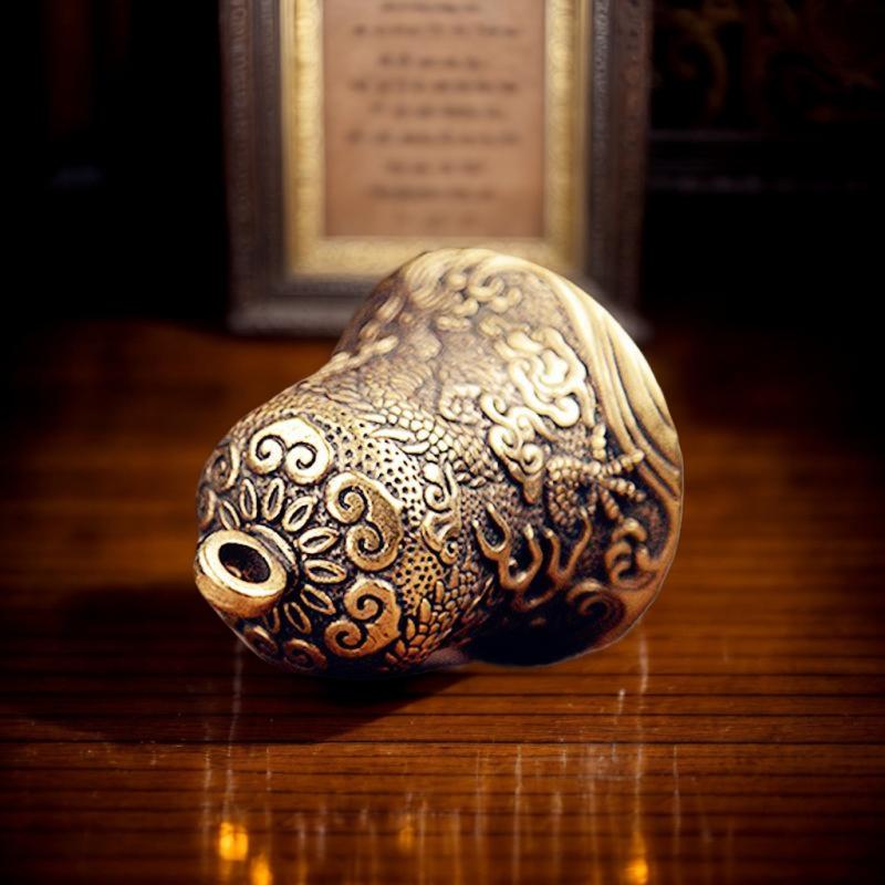 Vintage Brass Bell Carved Drag - Vintage Collectible Bells reseña y precio