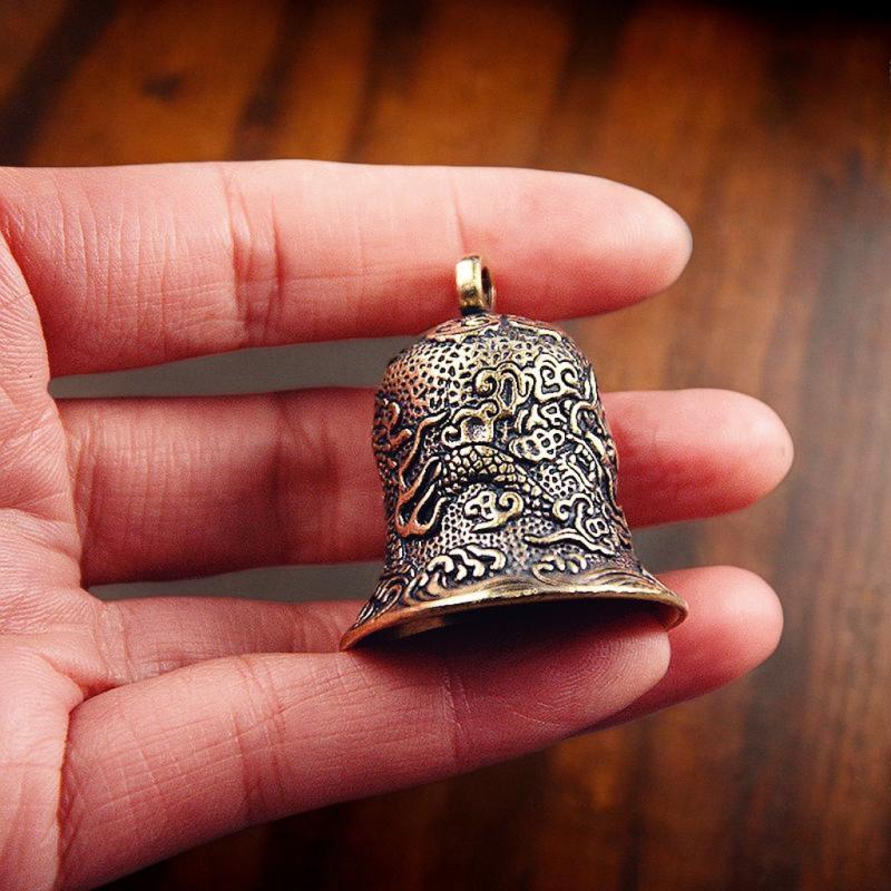 Vintage Brass Bell Carved Drag - Vintage Collectible Bells reseña y precio