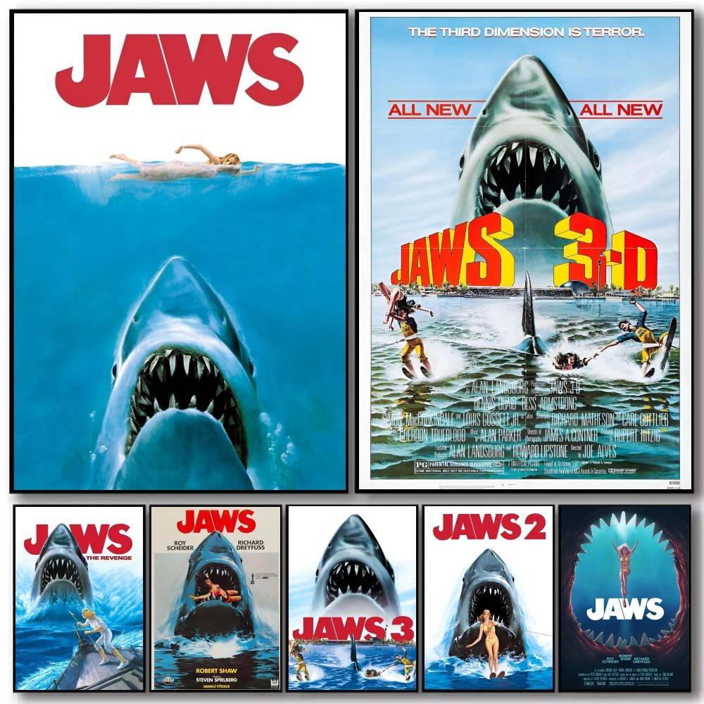 Classic Horror Shark Movie Jaw - Vintage Collectible Posters reseña y precio